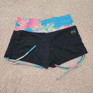 Enviro Co. Drawstring Shorts Tropical Print